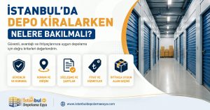 İstanbul'da eşya depolama için kullanılan güvenli ve düzenli depo alanı